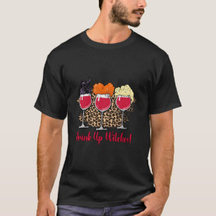 Camiseta Beber Bruxas Vidro Bruxa Esquadrão Engraçado Paro