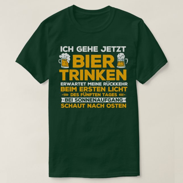 Camiseta Beber Cerveja Beber Uma Cerveja 6 (Frente do Design)