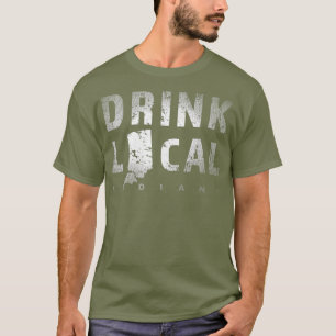Camiseta Beber Cerveja de Artesanato Local de Indiana em ce