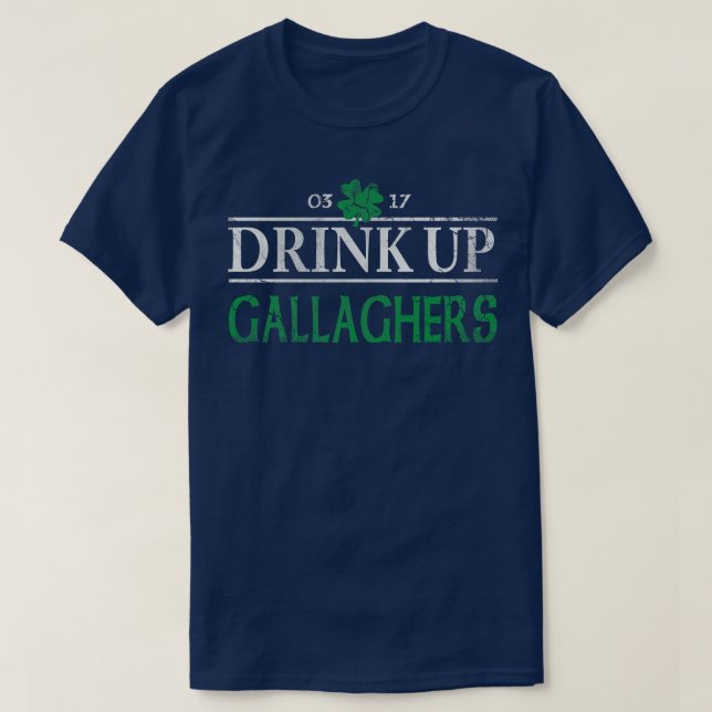 Camiseta Beber Galaghers Dia de São Patrício irlandês (Frente do Design)