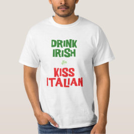 Camiseta Beber Irlandês Kiss Italiano