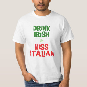 Camiseta Beber Irlandês Kiss Italiano