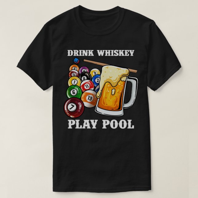 Camiseta Beber Piscina Brincadeira Engraçado Bilhetes Branc (Frente do Design)