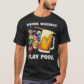 Camiseta Beber Piscina Brincadeira Engraçado Bilhetes Branc