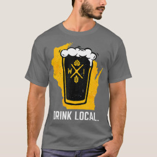 Camiseta Beber Presente de Ponta de Cerveja do Artesanato W