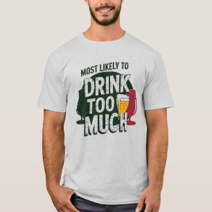 Camiseta 🎄 Beber Um Natal Muito Engraçado
