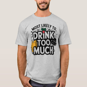 Camiseta 🎄 Beber Um Natal Muito Engraçado