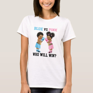 Camiseta Bebês Boxeadores Revelação de Gênero Menino ou Men