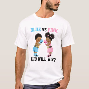Camiseta Bebês Boxeadores Revelação de Gênero Menino ou Men