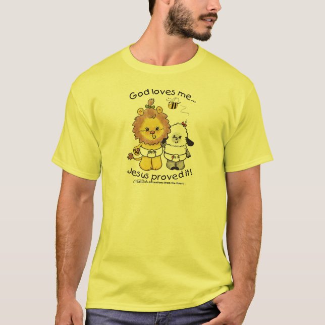 Camiseta Bebês de leão e de borrego (Frente)