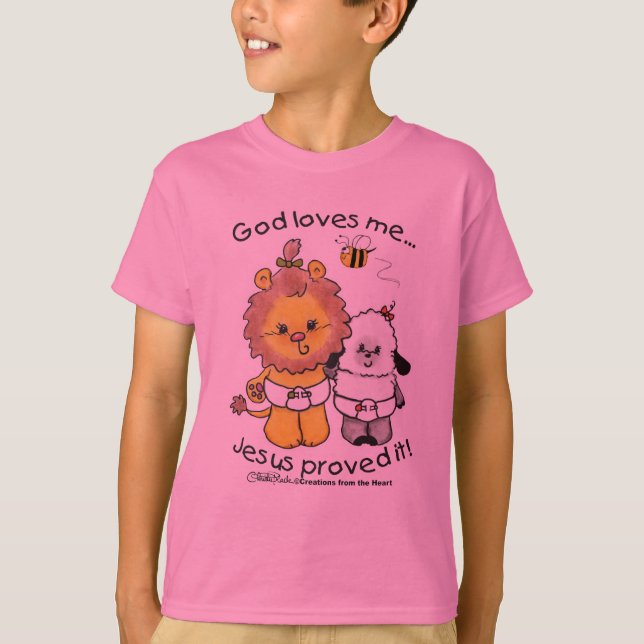 Camiseta Bebês de leão e de borrego (Frente)