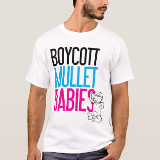 Camiseta Bebês do salmonete do boicote (branco somente)
