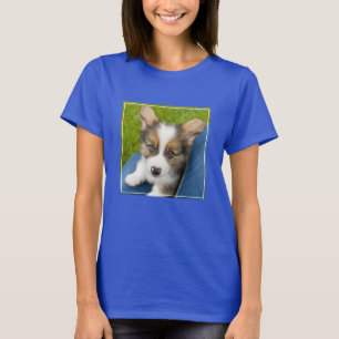 Camiseta Bebês Mais Pobres Baby Corgi no meu colo