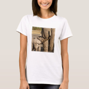 Camiseta Bebês Mais Pobres Bebê Elefante e mamã