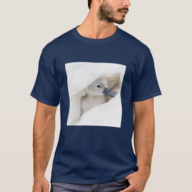 Camiseta Bebês Mais Pobres | Bebê-Mute Swan (Frente)
