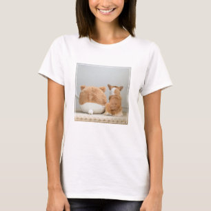 Camiseta Bebês Mais Pobres   Corgi & Plush Puppy
