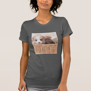 Camiseta Bebês Mais Pobres Corgi Tiny Puppy