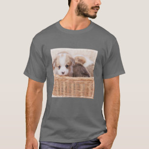 Camiseta Bebês Mais Pobres Corgi Tiny Puppy