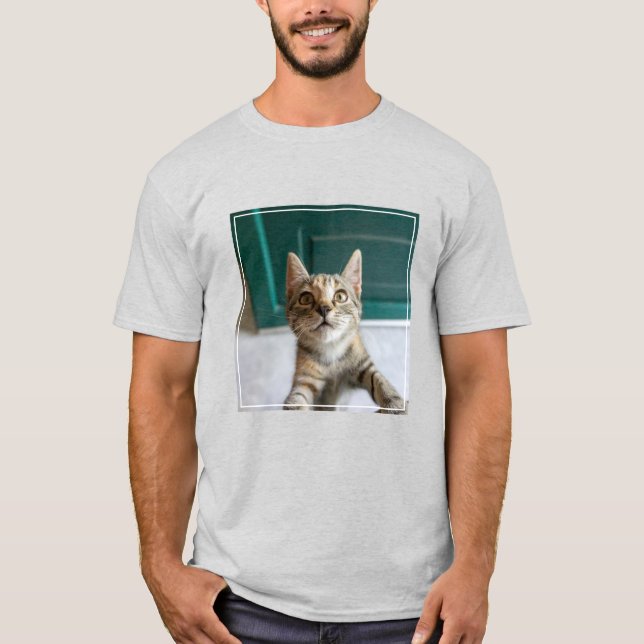 Camiseta Bebês Mais Pobres | Cute Tabby Kitten (Frente)