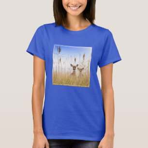 Camiseta Bebês Mais Pobres Dois Jovens Veados Brancos