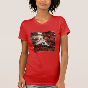 Camiseta Bebês Mais Pobres Espanhol nas Folhas de outono
