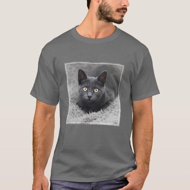 Camiseta Bebês Mais Pobres | Gato Cinza (Frente)