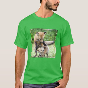 Camiseta Bebês Mais Pobres Kit Fox Adorável e Mama