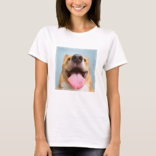 Camiseta Bebês Mais Pobres Língua Corgi