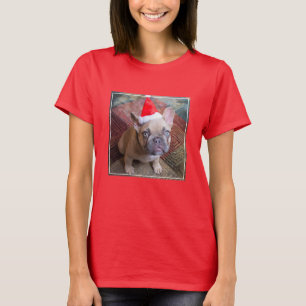 Camiseta Bebês Mais Pobres   Natal francês para o Buldogue
