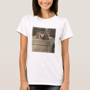 Camiseta Bebês Mais Pobres Porco numa cesta