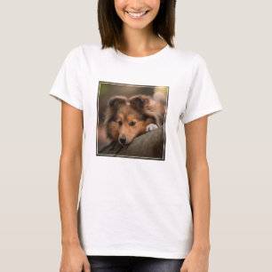 Camiseta Bebês Mais Pobres Shetland Sheepdog Puppy