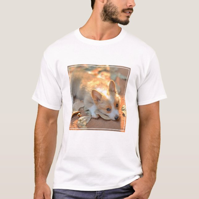 Camiseta Bebês Mais Pobres | Shy Corgi (Frente)