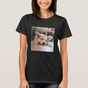 Camiseta Bebês Mais Pobres Sleepy Corgi