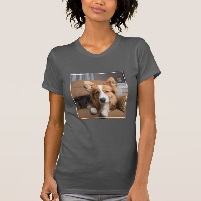 Camiseta Bebês Mais Pobres | Torneiras de Corgi de Cabelo L (Frente)