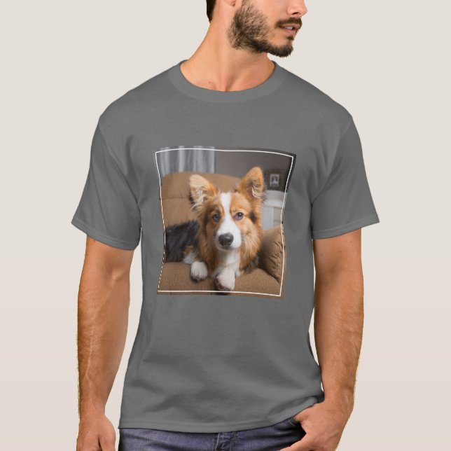Camiseta Bebês Mais Pobres | Torneiras de Corgi de Cabelo L (Frente)
