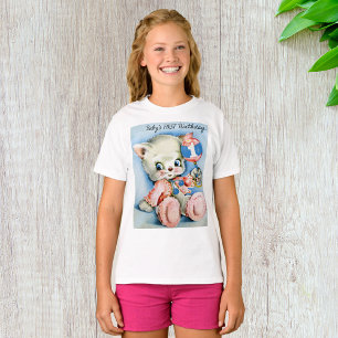 Camiseta Bebês Primeiro Aniversário Raparigas T-Shirt