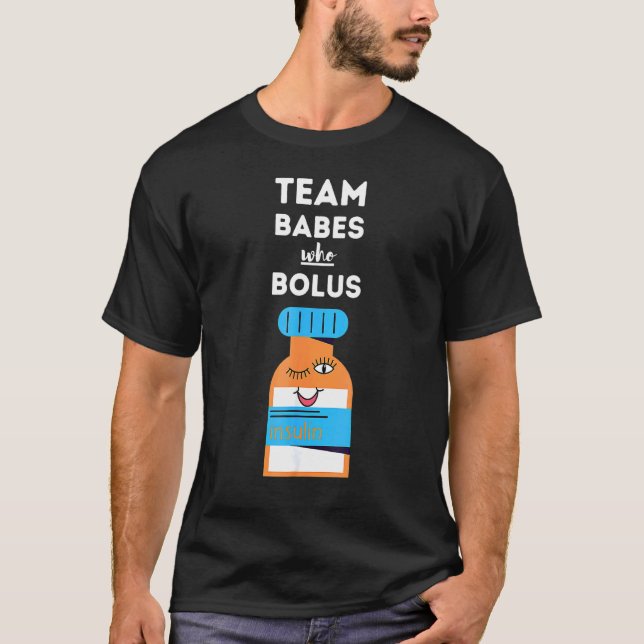 Camiseta Bebês Que Bolus, Diabetes Tipo 1 (Frente)