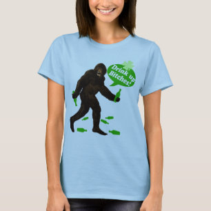 Camiseta Bebida acima, Bigfoot bêbedo Sasquatch
