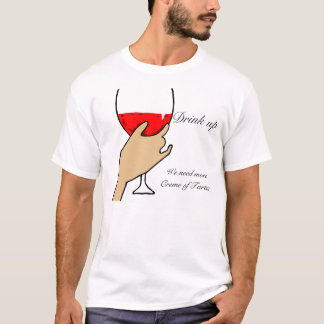 Camiseta Bebida acima do t-shirt