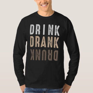 Camiseta Bebida Bebida Bebado Alcoólico Partido do Bebendo 