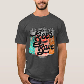 Camiseta Bebida de cerveja ocidental Country Music Leopard