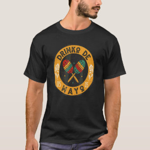Camiseta Bebida De Maio Maracas Mexicanas Bebida Cinco De M