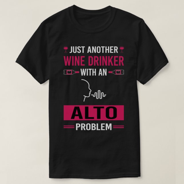 Camiseta Bebida de Vinho Alto (Frente do Design)
