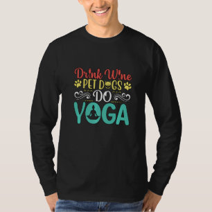 Camiseta Bebida Divertida Vinho Animais de Estimação Cães F