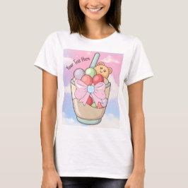 Camiseta bebida doce, editável