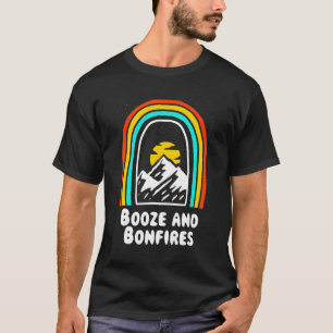 Camiseta Bebida E Fogueiras Camping Cerveja Acampante Beber