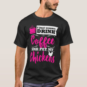 Camiseta Bebida Engraçada de Café com Tema de Fazendeiro Am