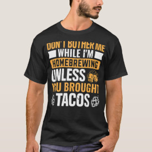 Camiseta Bebida Homebrewing Beer Álcool Drinker Taco Love