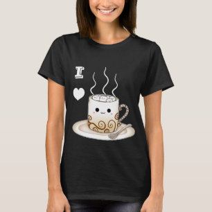 Camiseta Bebida morna do cacau do kawaii bonito