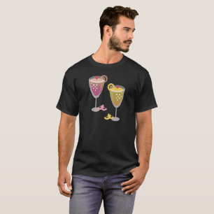 Camiseta Bebida Ombre Mimosas de Limão Rosa